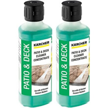 KARCHER Genuine Patio + Deck Pressure Washer Cleaner Detergent Fluid - Mixes up to 5L (Pack of 2)