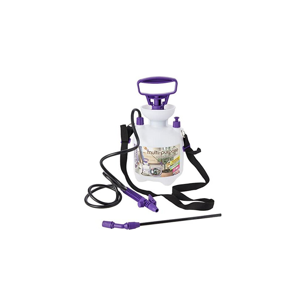 Defenders Stv085 2 L Pump Action Multi-Purpose Sprayer With Carry Strap, Ideal For Pesticides, Fungicides, Weed Killer, Cleaning & Plant Care