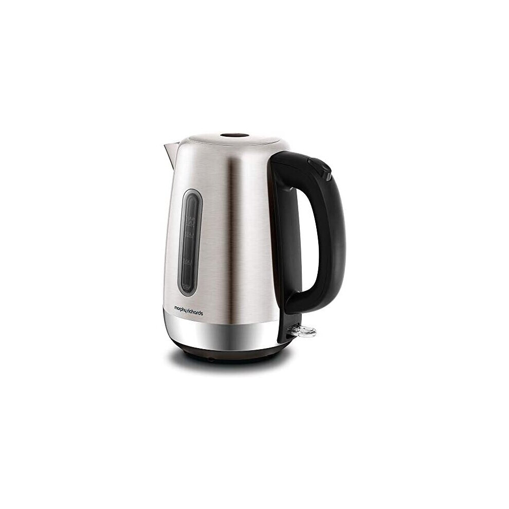 Morphy Richards 102786 Brushed Equip Stainless Steel Jug Kettle, 3000 W, 1.7 Litre, Brushed