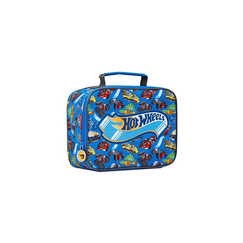 Hot Wheels Insulated Lunch Bag, Boys Lunch Box for School, Picnic, Travel, Gifts for Boys