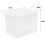 Wham WHAM 3-Pack Crystal Clear Storage Boxes with Lids, 80L Each 2