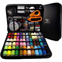 Elite Range Professional Sewing Kit XXL Portable Sewing Accessories Bag Includes Tailor Scissors, 36 Threads, 30 Needles and Many More Supplies for