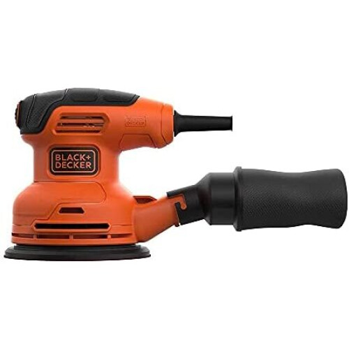 BLACK+DECKER 230 W 125 mm Random Orbit Electric Sander, BEW210-GB 1