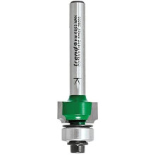 Trend C074AX1/4TC Craft Pro 1/4in shank bearing guided round over router cutter - 1.6mm radius Two Flute Carbide tips., 31.0 mm*152.0 mm*55.0 mm