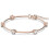 Swarovski Swarovski Constella Bangle White, Rose-gold Tone Plated Bracelet 1