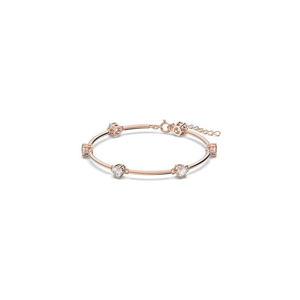 Swarovski Constella Bangle White, Rose-gold Tone Plated Bracelet