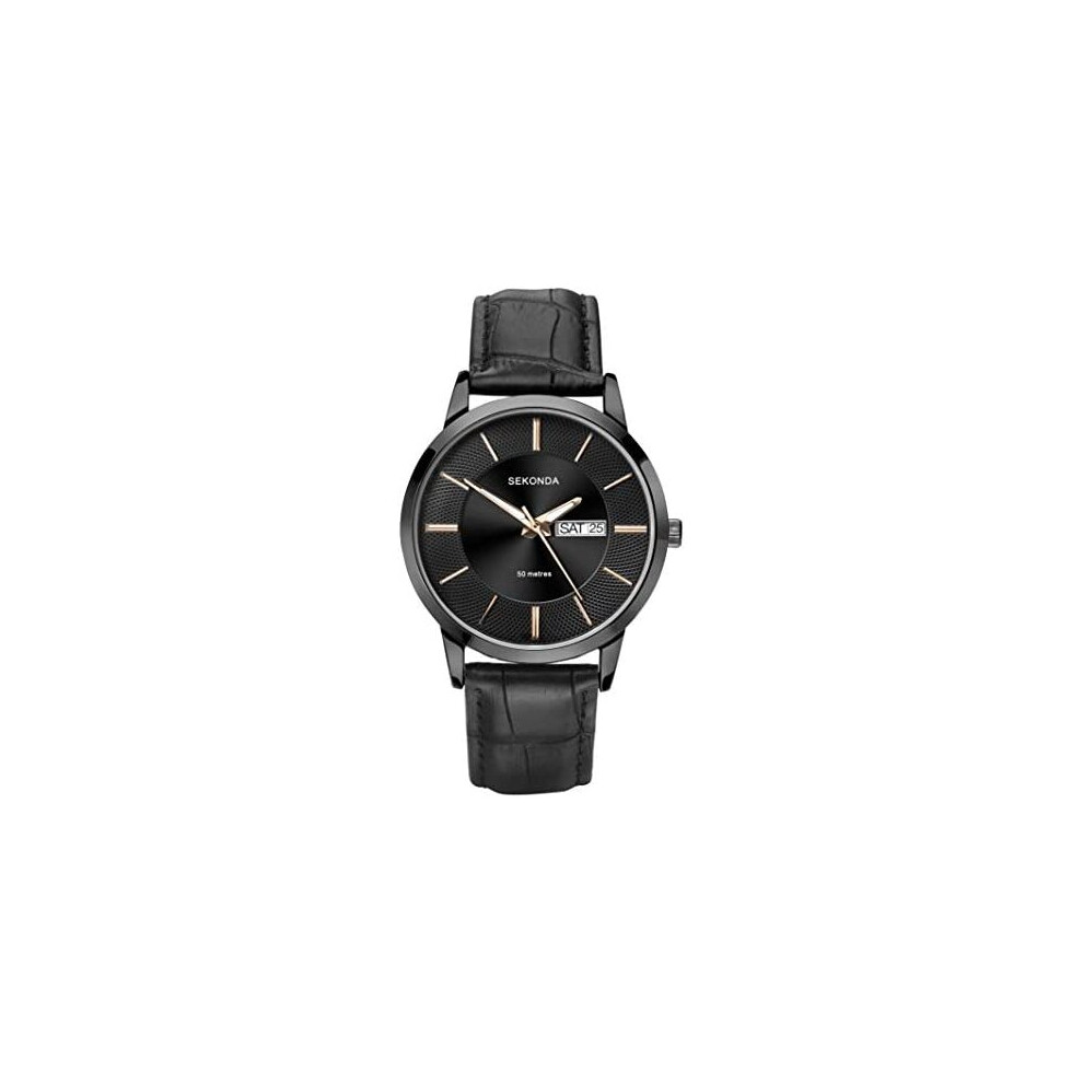 Sekonda Mens Analogue Classic Quartz Watch With Leather Strap 1577.27 Not,Specified
