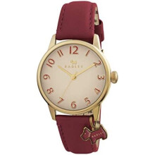 Radley Blair Ladies Watch RY2250 - Gold PVD Case, Champagne Dial, Red Leather Strap, Quartz Movement