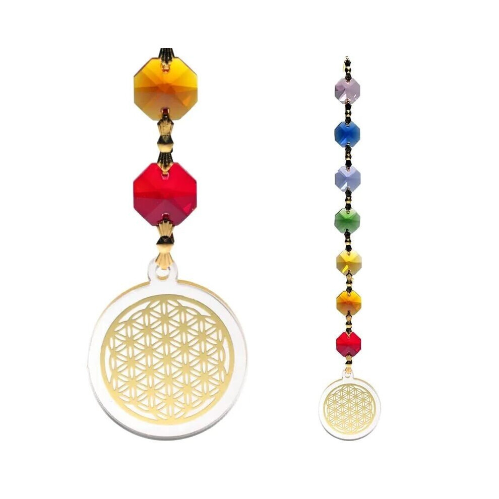 (Gold) Chakra Feng Shui Flower Of Life Gold Healing Charged-image-OPC-P9KTBHV-NEW