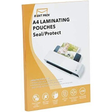 Right Pack 100 Pack x A4 Laminating Pouches 150 Micron (2 x 75 Micron) Gloss Laminator Pouches Sheets Glossy Laminate Pouch