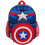 Marvel Kids Captain America School Backpack with Marvel Shield Cooler Lunch Box and Water Bottle - Official Avengers Boys Girls Teens Rucksack Matching 9