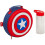 Marvel Kids Captain America School Backpack with Marvel Shield Cooler Lunch Box and Water Bottle - Official Avengers Boys Girls Teens Rucksack Matching 2