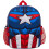 Marvel Kids Captain America School Backpack with Marvel Shield Cooler Lunch Box and Water Bottle - Official Avengers Boys Girls Teens Rucksack Matching 3