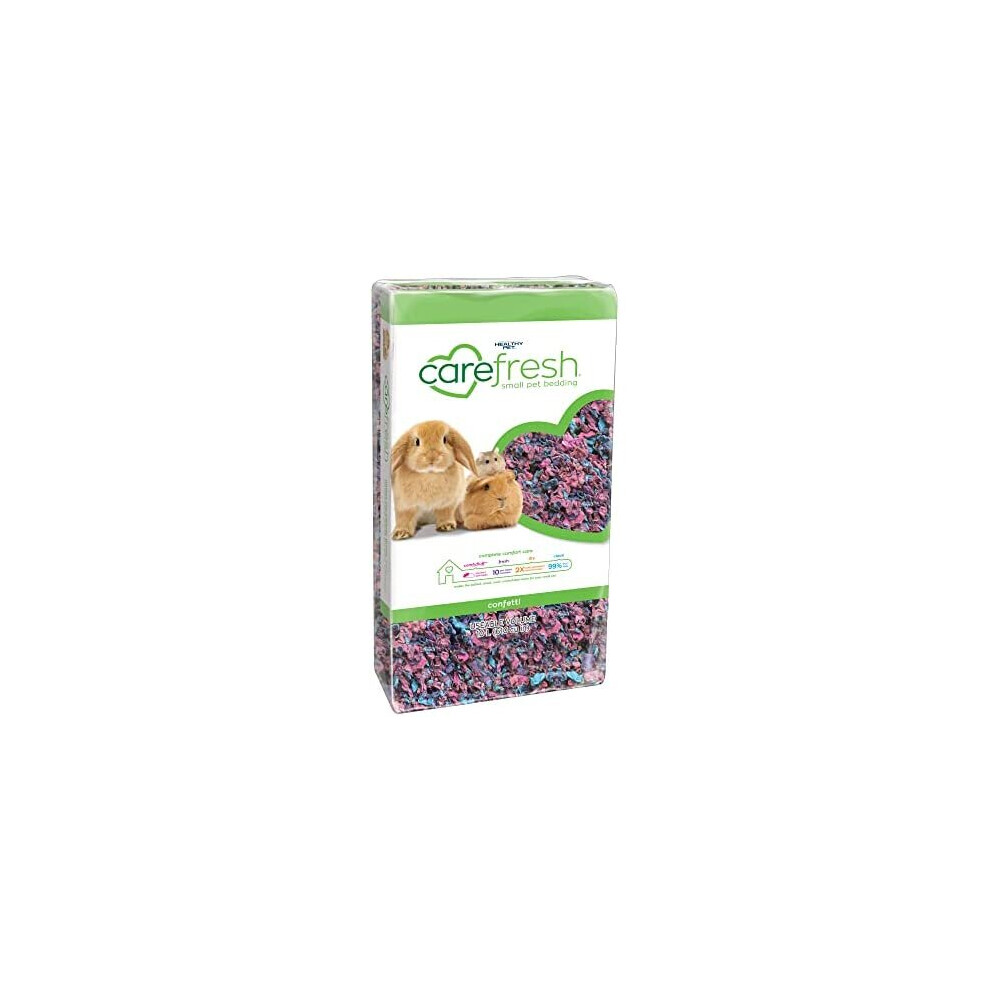 carefresh Dust-Free Confetti Natural Paper Small Pet Bedding with Odor Control, 10 L