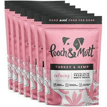 Pooch & Mutt - Meaty Dog Treats (Grain Free), Turkey & Hemp, Pack of 7x120g