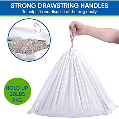 30 x Cat Litter Tray Liners Extra Large With Drawstrings