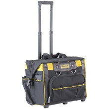 STANLEY FATMAX Open Mouth Rolling Rigid Tool Bag Trolley, Multi-Pockets Storage Organiser, FMST1-80148