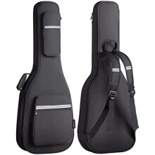 CAHAYA Electric Guitar Case Premium Padded Gig Bag Soft Bag 12mm Thick Padding with Reflective Bands, CY0201