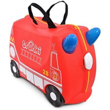 Trunki Children's Ride-On Suitcase & Kid's Hand Luggage: Frank Fire Engine (Red)