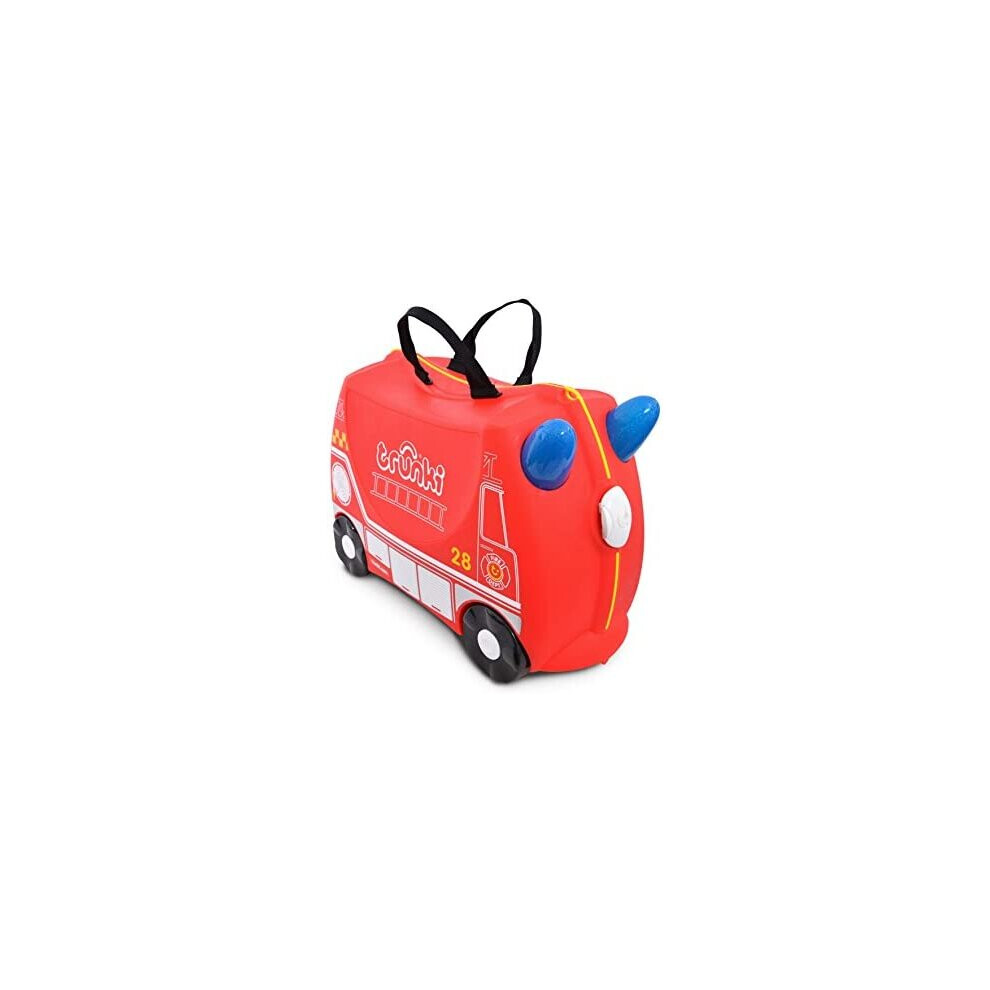 Trunki Children's Ride-On Suitcase & Kid's Hand Luggage: Frank Fire Engine (Red)