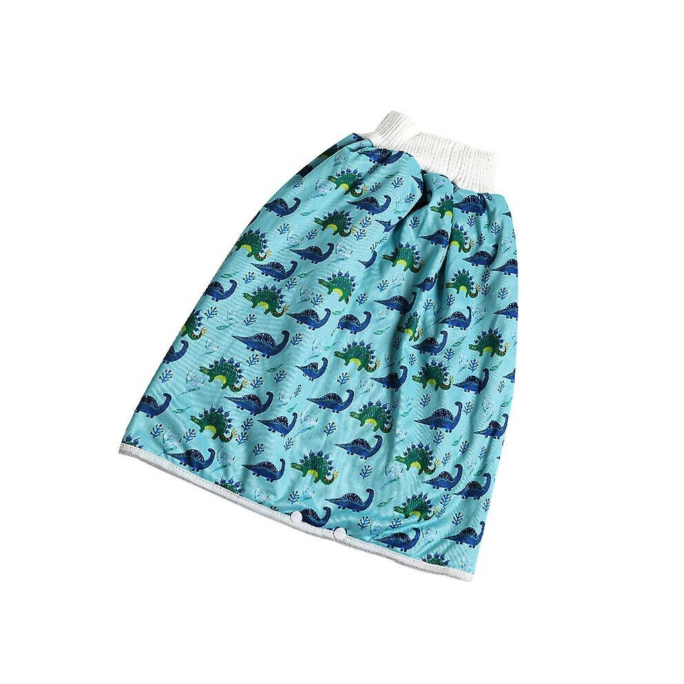 (Dinosaur, M) Washable Waterproof Diaper Skirt Training Pants For Potty Training Baby Night Time