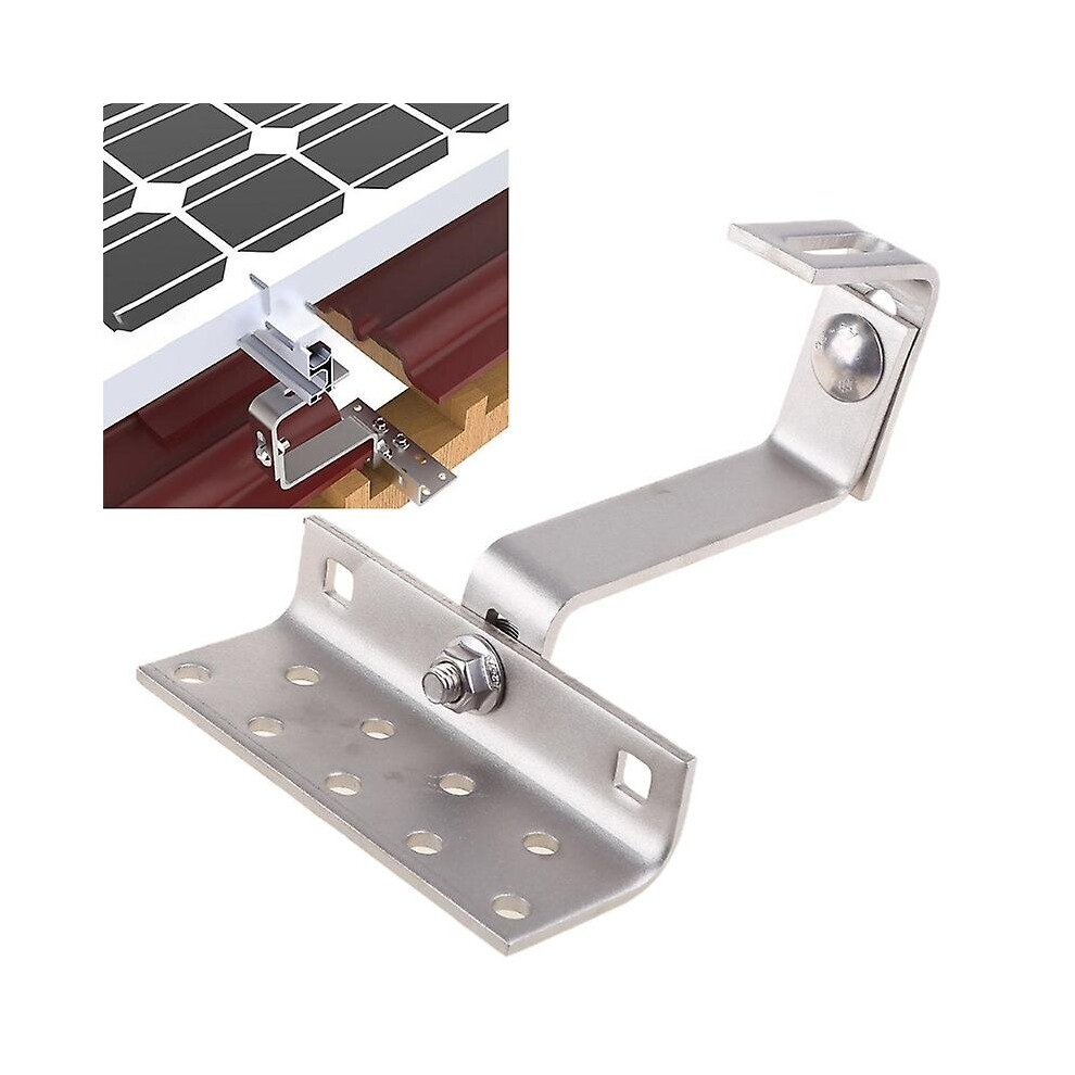 Pv Solar Tile Roof Hook Stainless Steel Photovoltaic Mounting Bracket Height Adjustable 755769709755