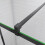 AICA (1000mm) Matt Black Walk in Wet Room Shower Screen Panel 4
