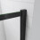 AICA (1000mm) Matt Black Walk in Wet Room Shower Screen Panel 5