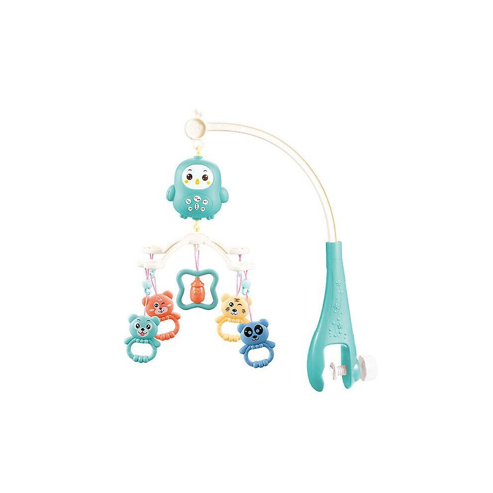 (Green) Crib Musical Toy Baby Crib Mobile Toys Music Projecting Night Light Educational Toys