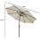 LED Parasol met Kantelfuntie 270 cm - Crème 8