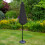 LED Parasol met Kantelfuntie 270 cm - Grijs 7