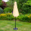 LED Parasol met Kantelfuntie 270 cm - Beige 7