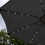 LED Parasol met Kantelfuntie 270 cm - Grijs 6