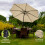 LED Parasol met Kantelfuntie 270 cm - Beige 1
