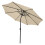 LED Parasol met Kantelfuntie 270 cm - Beige 2