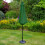 Grønn 2,7 m LED-vippeparasoll 7