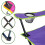 Folding Camping Chair for Adults and Kids Purple with Green trim Lightweight Foldable Chair Suitable for Outdoors From just be 6