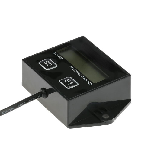 Digital Engine Tach Tachometer Hour Meter Gauge Resettable Inductive for Racing Motorcycle 2
