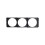 52mm 12V Car Triple Gauge Meter Panel Mount Holder Bracket Hole Pod Dash Black 2