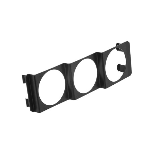 52mm 12V Car Triple Gauge Meter Panel Mount Holder Bracket Hole Pod Dash Black 2