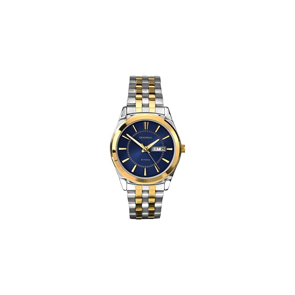 Sekonda Men's Quartz Watch with Analogue Display and Silver Stainless Steel Bracelet