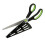 (Green) Pizza Scissor Stainless Steel Pizza Cutter With Detachable Spatula 2