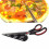 (Red) Pizza Scissor Stainless Steel Pizza Cutter With Detachable Spatula 1