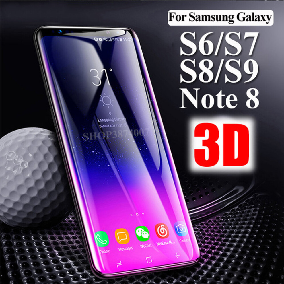 (For Galaxy S9) For Samsung Galaxy S7 S8 S8+ Plus 3D Curved Tempered Glass Film Screen Protector 8707061330566