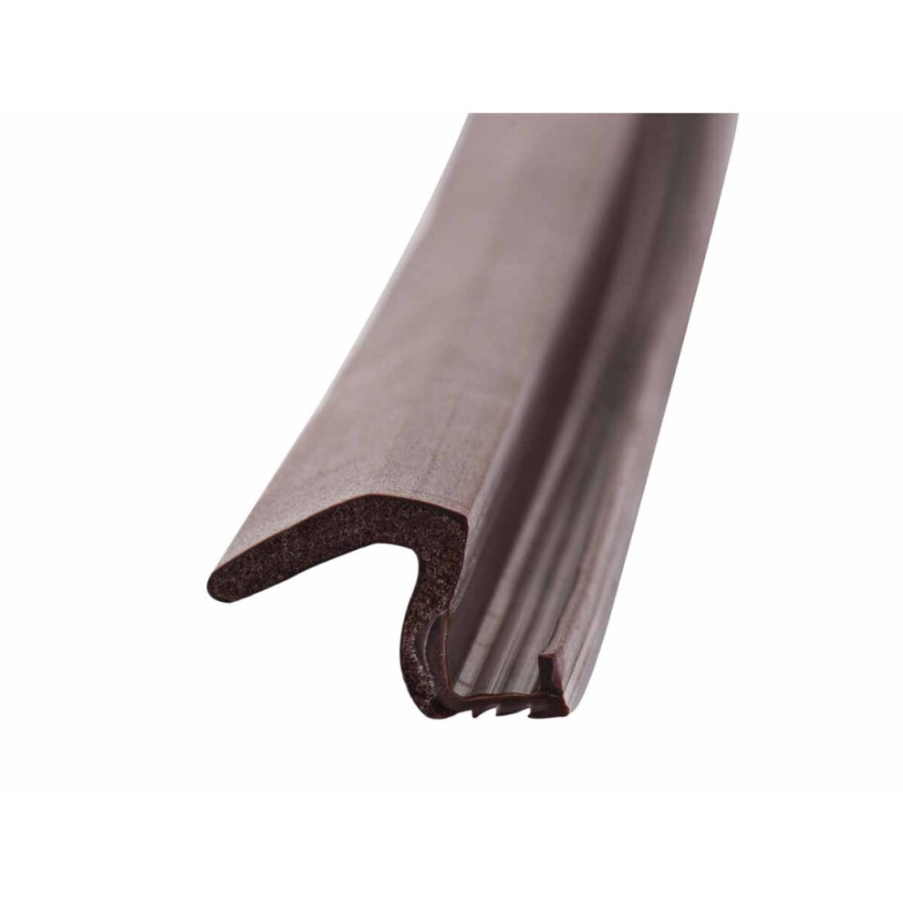 (Brown) Joinery Seal Timber Wooden Window Doors Frame Gasket Draught Proofing Rubber EL