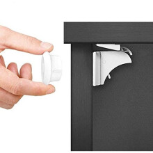 Dokon Child Safety Magnetic Cupboard Locks (10 Locks + 2 Keys), No Tools Or Screws Needed, Bonus Instruction Video, Baby Safety Locks for Cabinets and