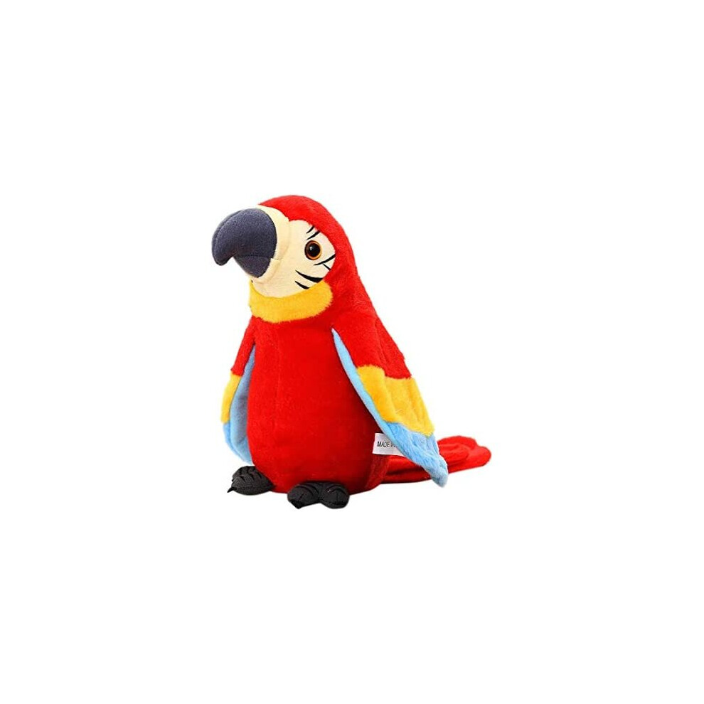 Cutiest Talking Parrot Toy Mimicry Pet Speaking Plush Toy Repeat What You Say Waving Wings Electronic Record Bird Toy Stuffed Animal Interactive