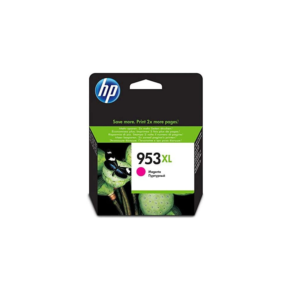 HP F6U17AE 953XL High Yield Original Ink Cartridge, Magenta, Single Pack