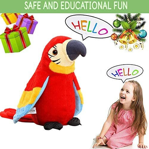 Cutiest Talking Parrot Toy Mimicry Pet Speaking Plush Toy Repeat