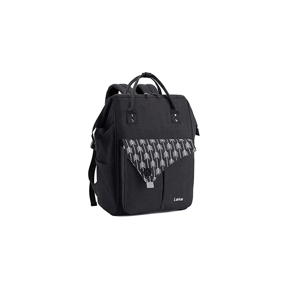 Lekesky Laptop Backpack 15.6 Inch Computer Rucksack For Men Women, Black 793513000505